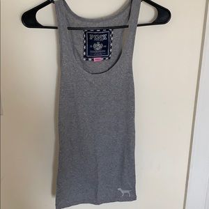 VA pink small tank top gray